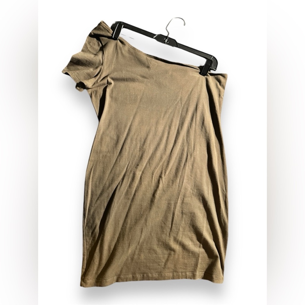 One sleeve army green dress/top